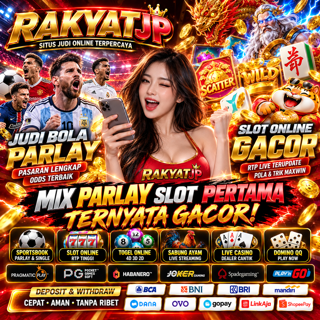 RAKYATJP: Mix Parlay Slot Pertama, Ternyata Gacor! image 1