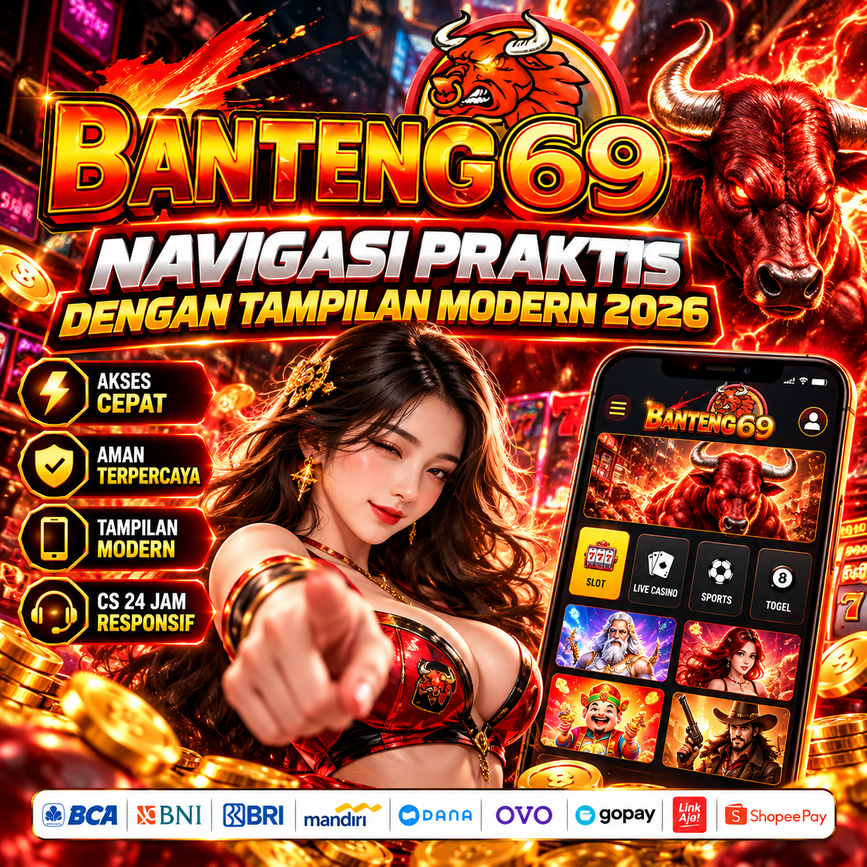 Galeri foto BANTENG69 | Navigasi Praktis dengan Tampilan Modern 2026 di Jakarta
