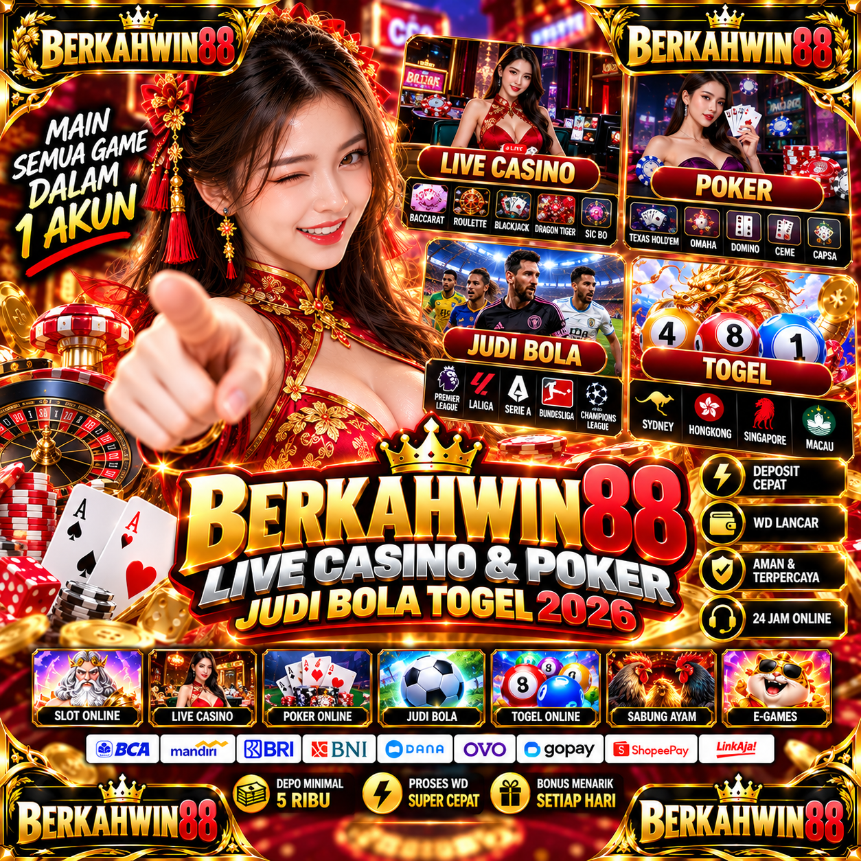 BERKAHWIN88 Banner 1
