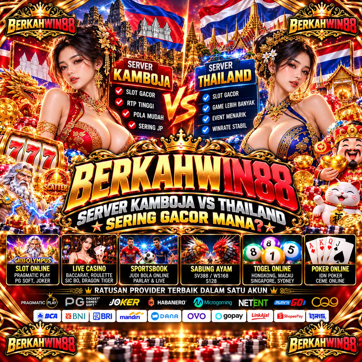 BERKAHWIN88 Banner