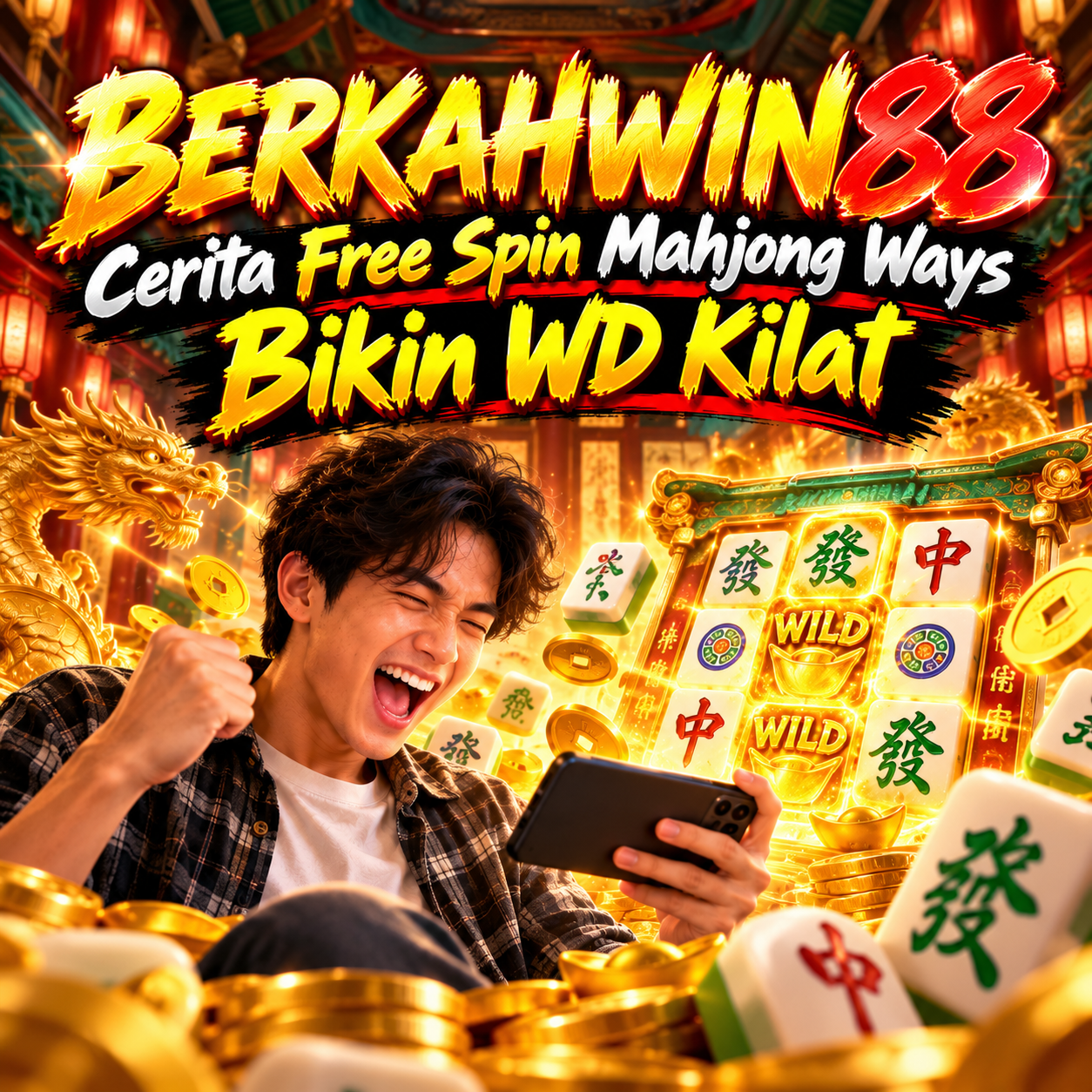 Galeri foto BERKAHWIN88: Cerita Free Spin Mahjong Ways Bikin WD Kilat di Jakarta