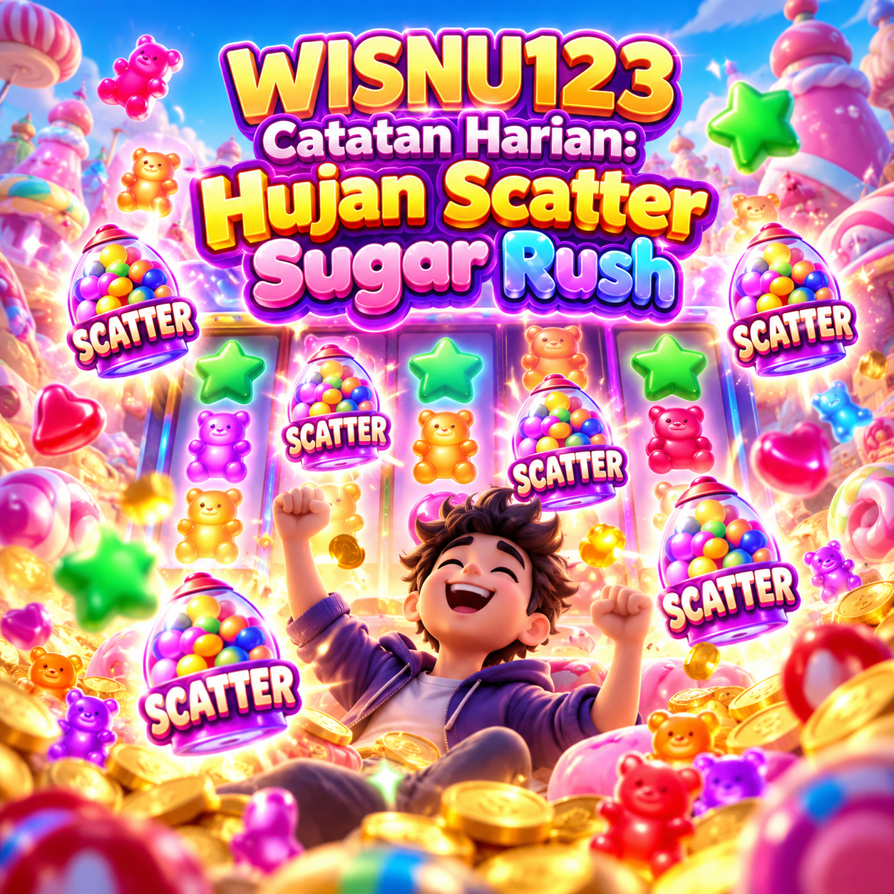 WISNU123 Catatan Harian: Hujan Scatter Sugar Rush image 1