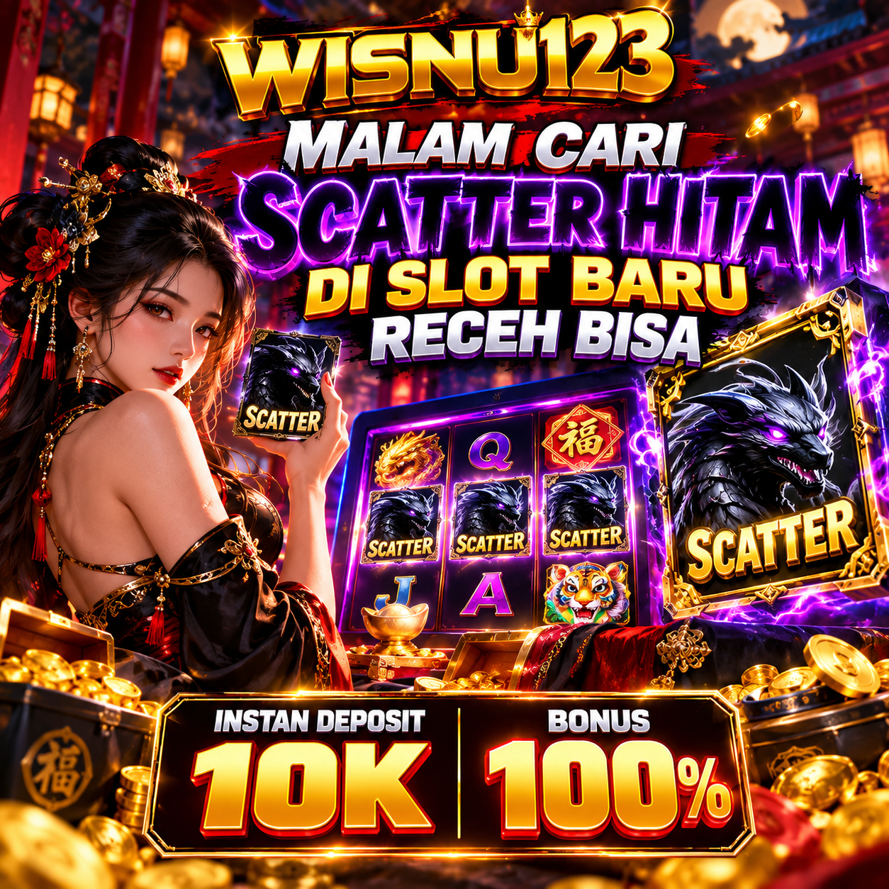 Galeri foto WISNU123: Malam Cari Scatter Hitam di Slot Baru, Receh Bisa di Jakarta