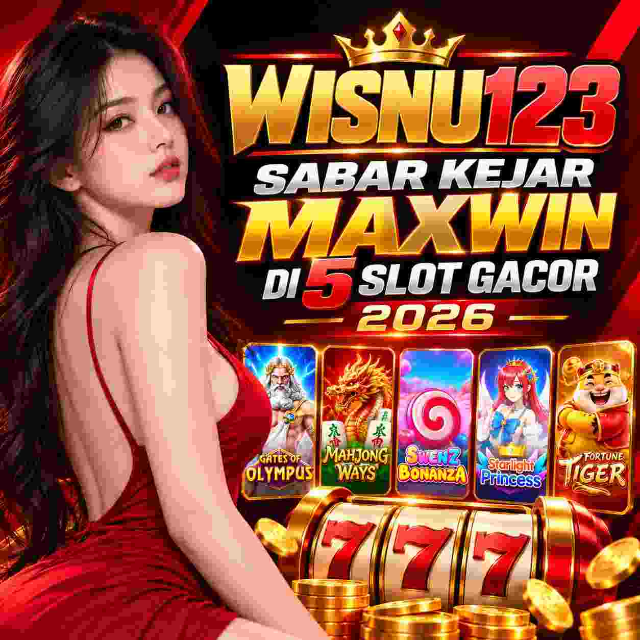 Banner WISNU123 dengan pilihan provider permainan