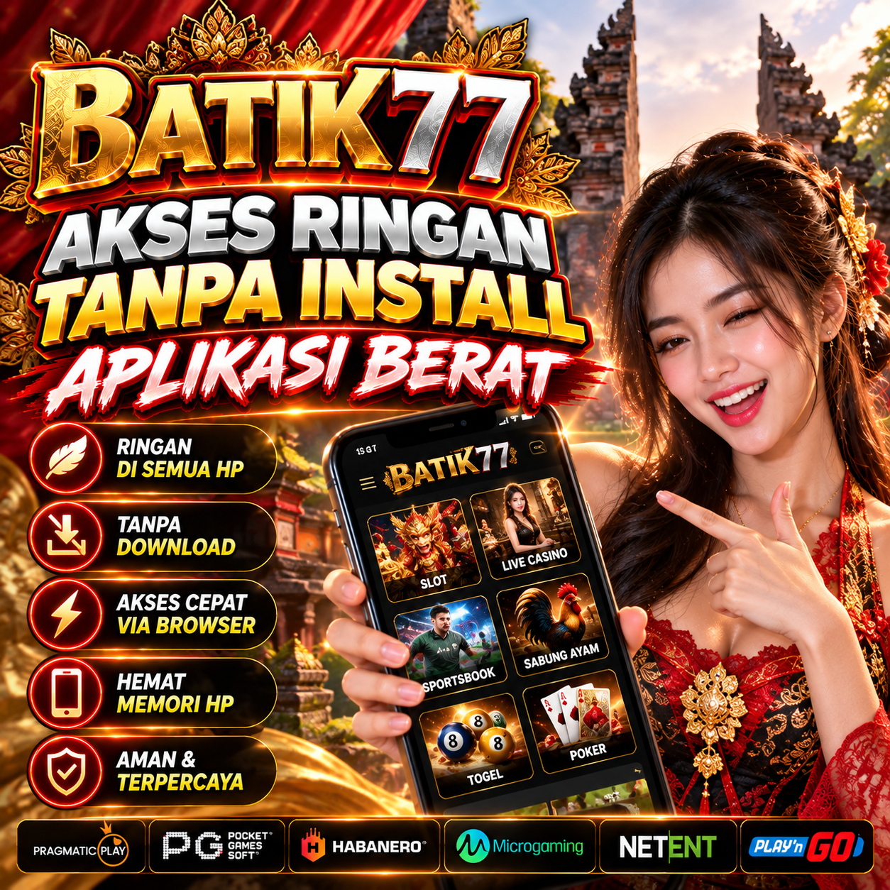 BATIK77 Akses Ringan Tanpa Install Aplikasi Berat