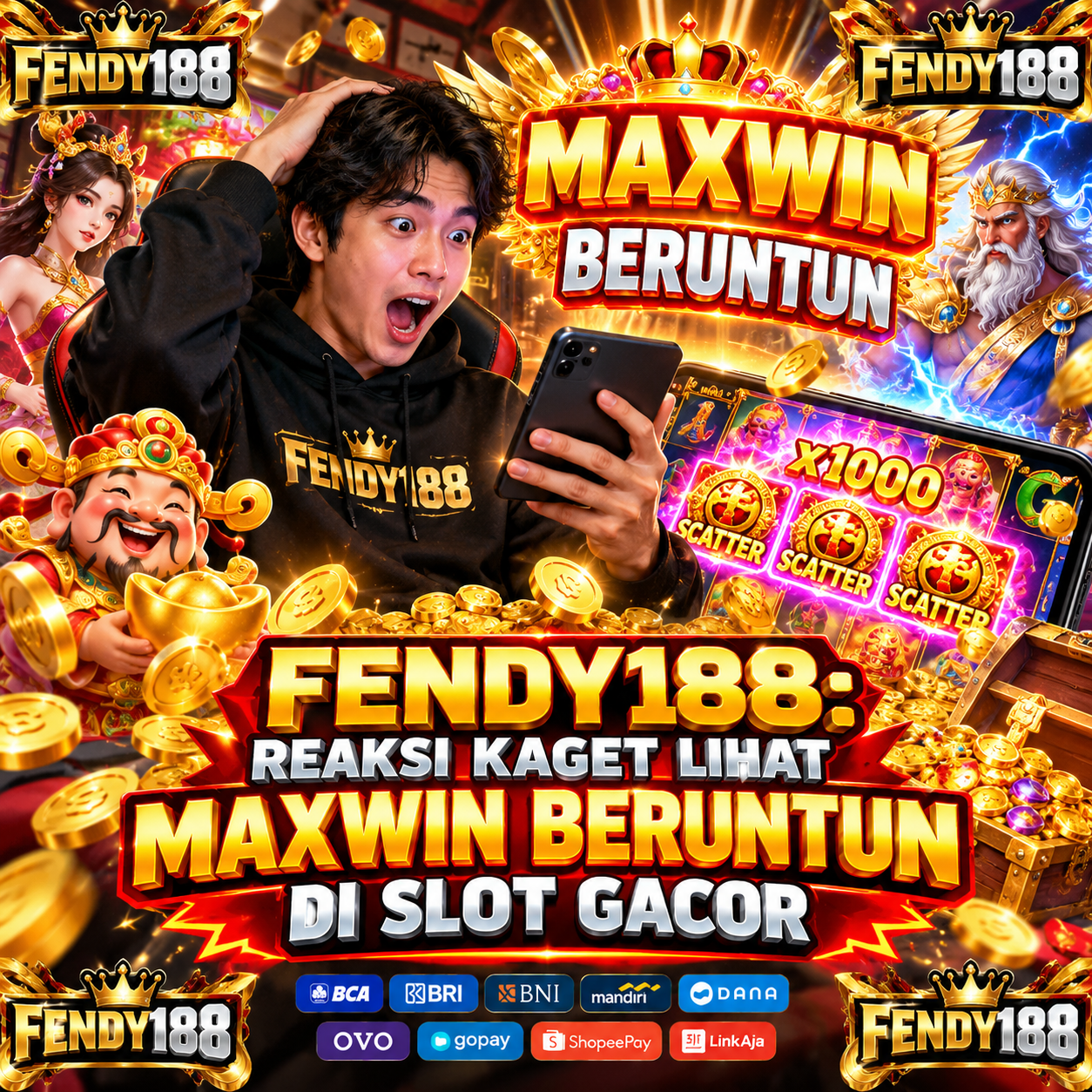 FENDY188: Reaksi Kaget Lihat Maxwin Beruntun di Slot Gacor