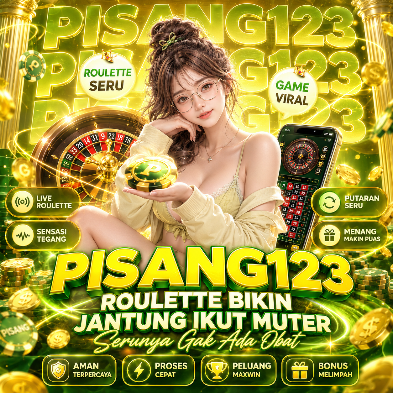 Galeri foto PISANG123: Modal Rp10K Balik Berkat Maxwin Slot Dana. di Jakarta