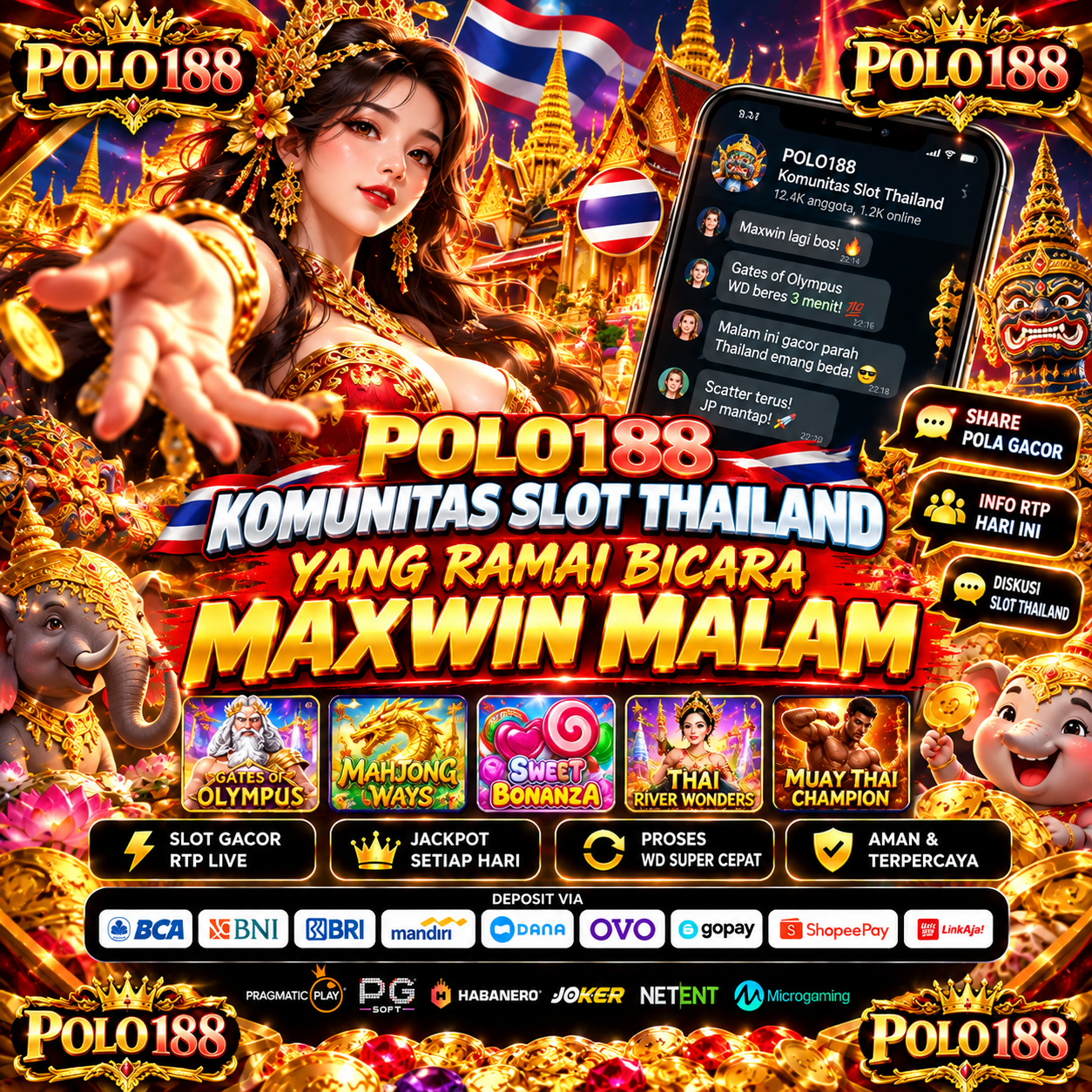 Galeri foto POLO188: Komunitas Slot Thailand yang Ramai Bicara Maxwin Malam di Jakarta