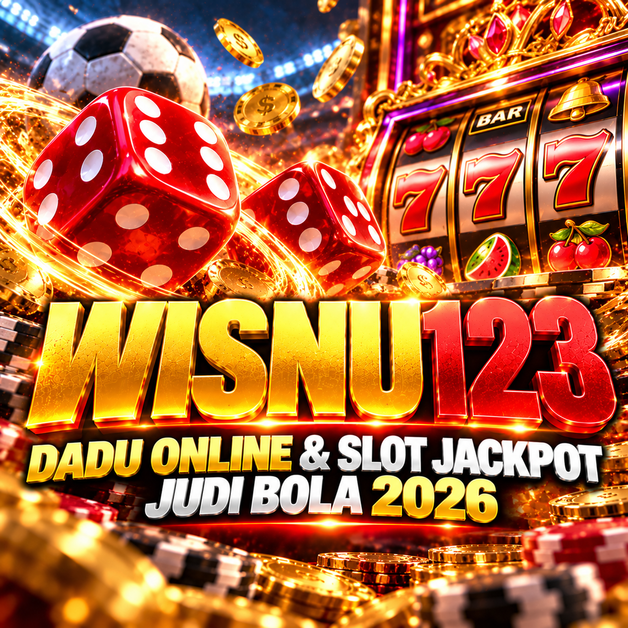 WISNU123 Dadu Online & Slot Jackpot Judi Bola 2026 image 1